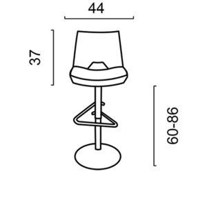 صندلی کانتر داتیس سری پریما D-KP370X