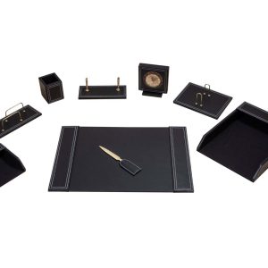 ست رومیزی قائم مدل چرمی 9 پارچه قائم GH-409