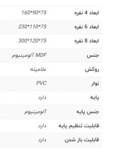 
میز کنفرانس 8 نفره راما مدل تمیس