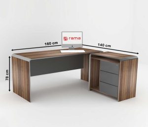 میز کارمندی راما مدل ارگوت ال دار2