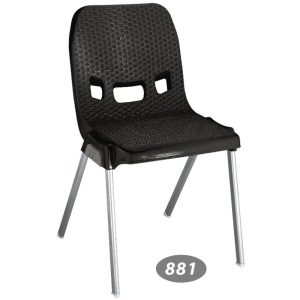 صندلی پایه فلزی حصیر بافت ناصرپلاستیک مدل NA-881